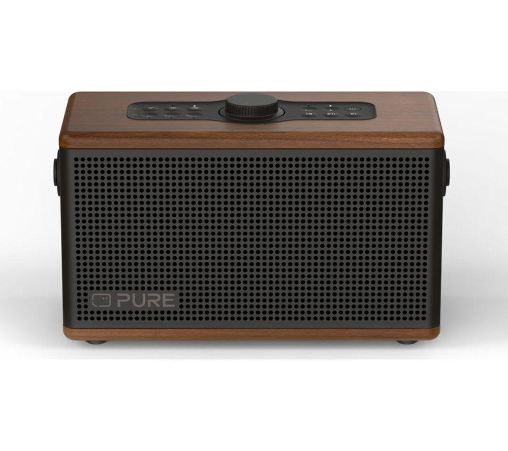 PURE Classic Aura Portable Bluetooth Speaker - Coffee Brown & Walnut image number 2 of 12