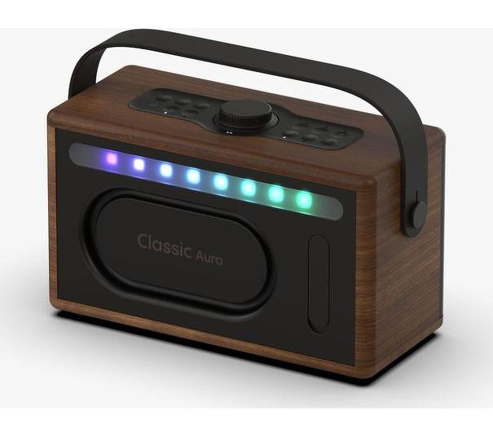 PURE Classic Aura Portable Bluetooth Speaker - Coffee Brown & Walnut image number 3 of 12