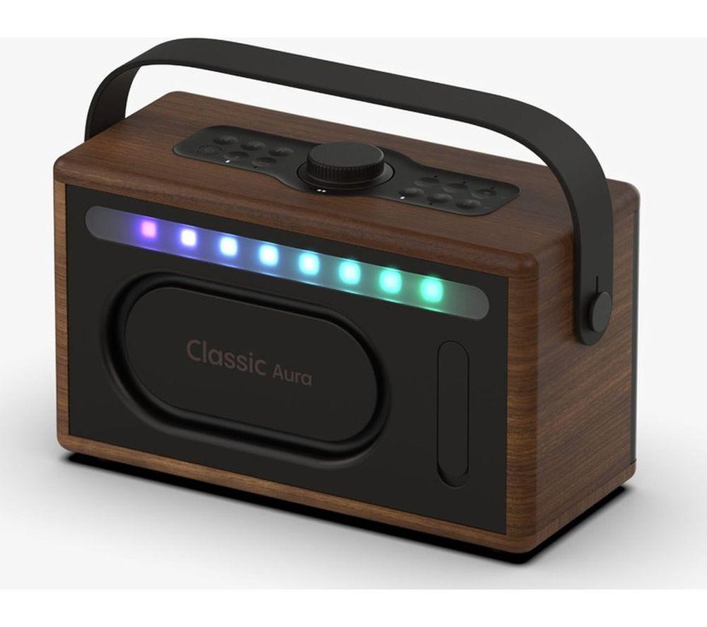 PURE Classic Aura Portable Bluetooth Speaker - Coffee Brown & Walnut image number 12 of 12