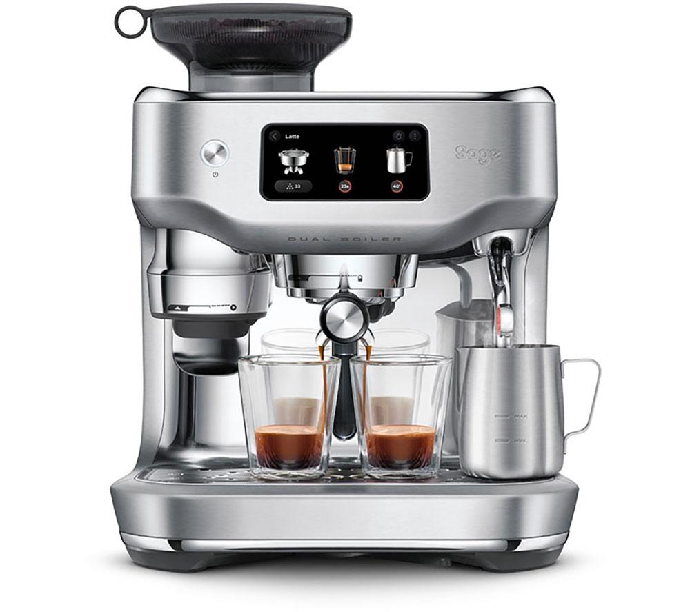 SAGE SES995 Oracle Dual Boiler Smart Bean to Cup Coffee Machine - Stainless Steel