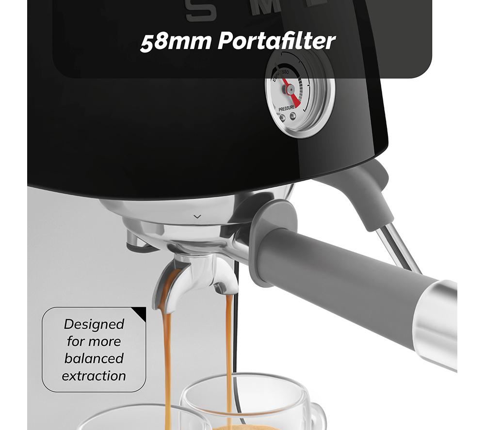 SMEG Espresso with Cold Brew ECF03 Coffee Machine &ndash; Black image number 7 of 9