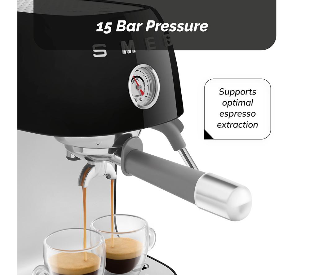 SMEG Espresso with Cold Brew ECF03 Coffee Machine &ndash; Black image number 9 of 9