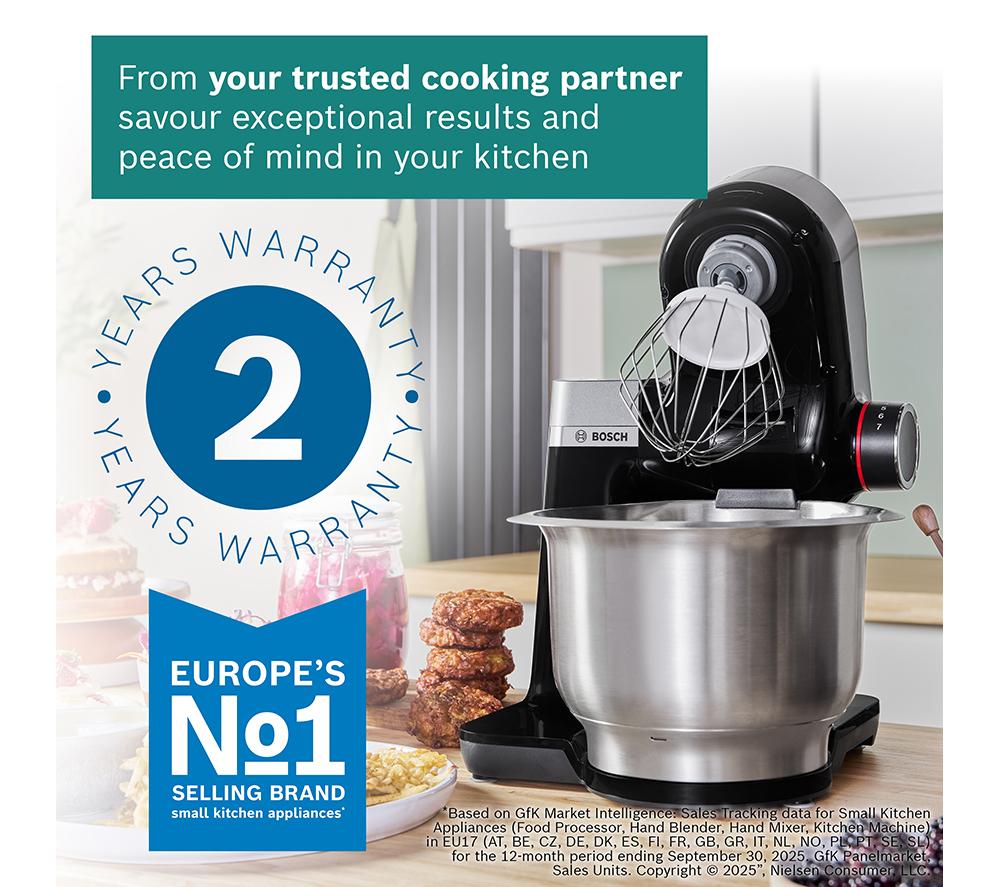 BOSCH 7-in-1 MUMS2VM40 Kitchen Machine Stand Mixer - Black image number 10 of 10