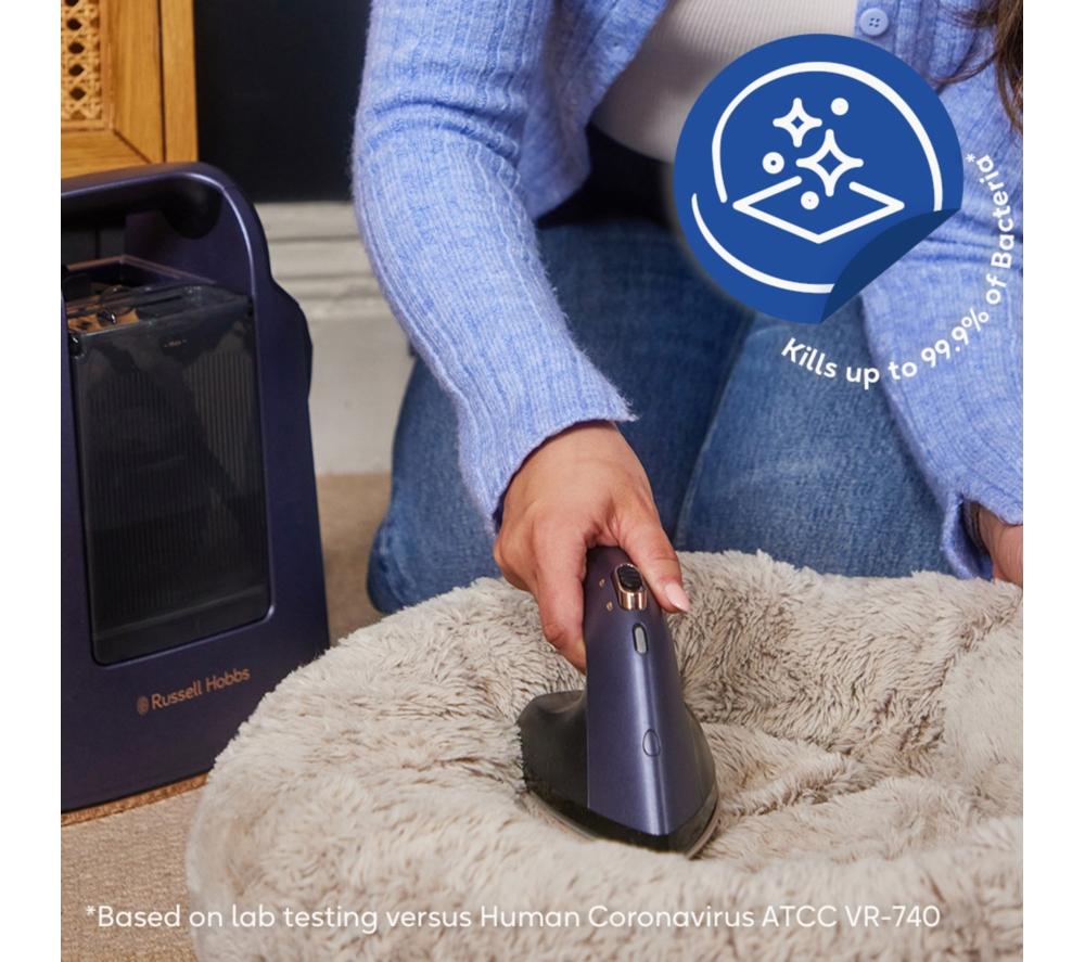 RUSSELL HOBBS Steam Genie 2in1 Maestro Clothes Steamer - Midnight Blue image number 5 of 6