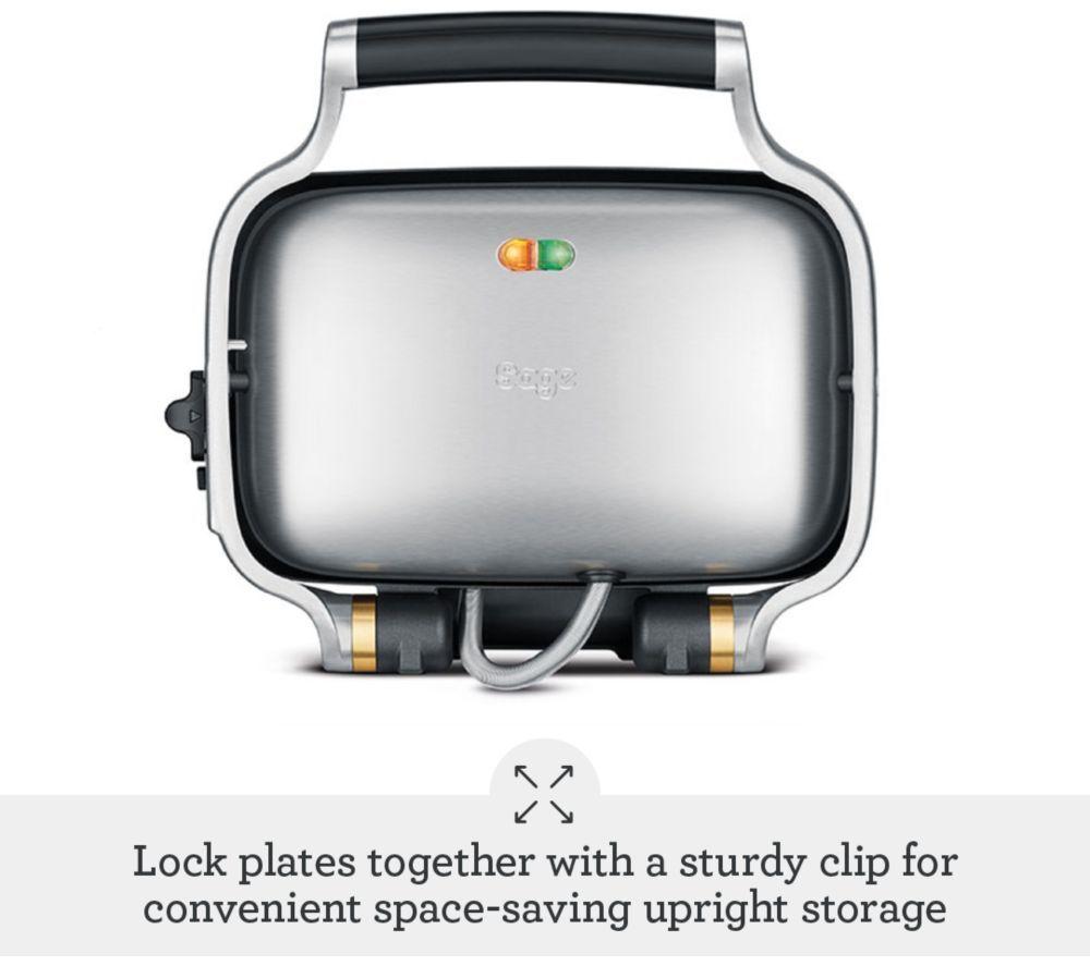 SAGE The Perfect Press SSG600 Waffle Maker - Stainless Steel image number 3 of 4