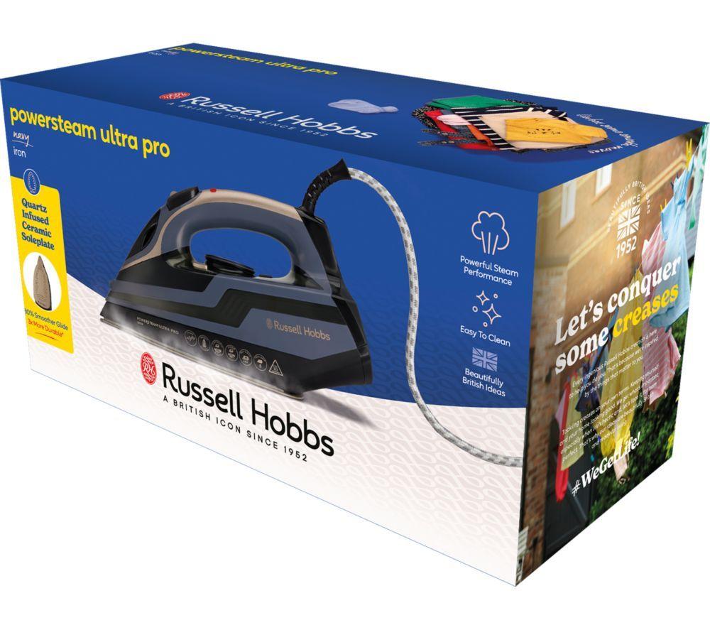 RUSSELL HOBBS Powersteam Ultra Pro Steam Iron - Midnight Blue image number 10 of 10