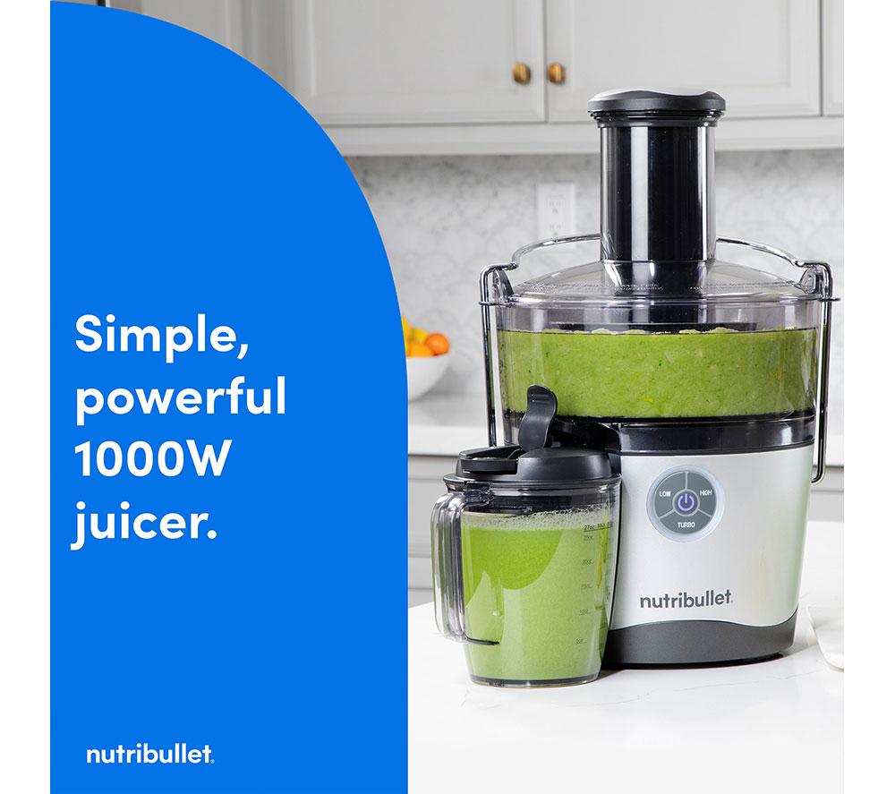 NUTRIBULLET 1000 W Juicer Pro - Black & Silver image number 3 of 15