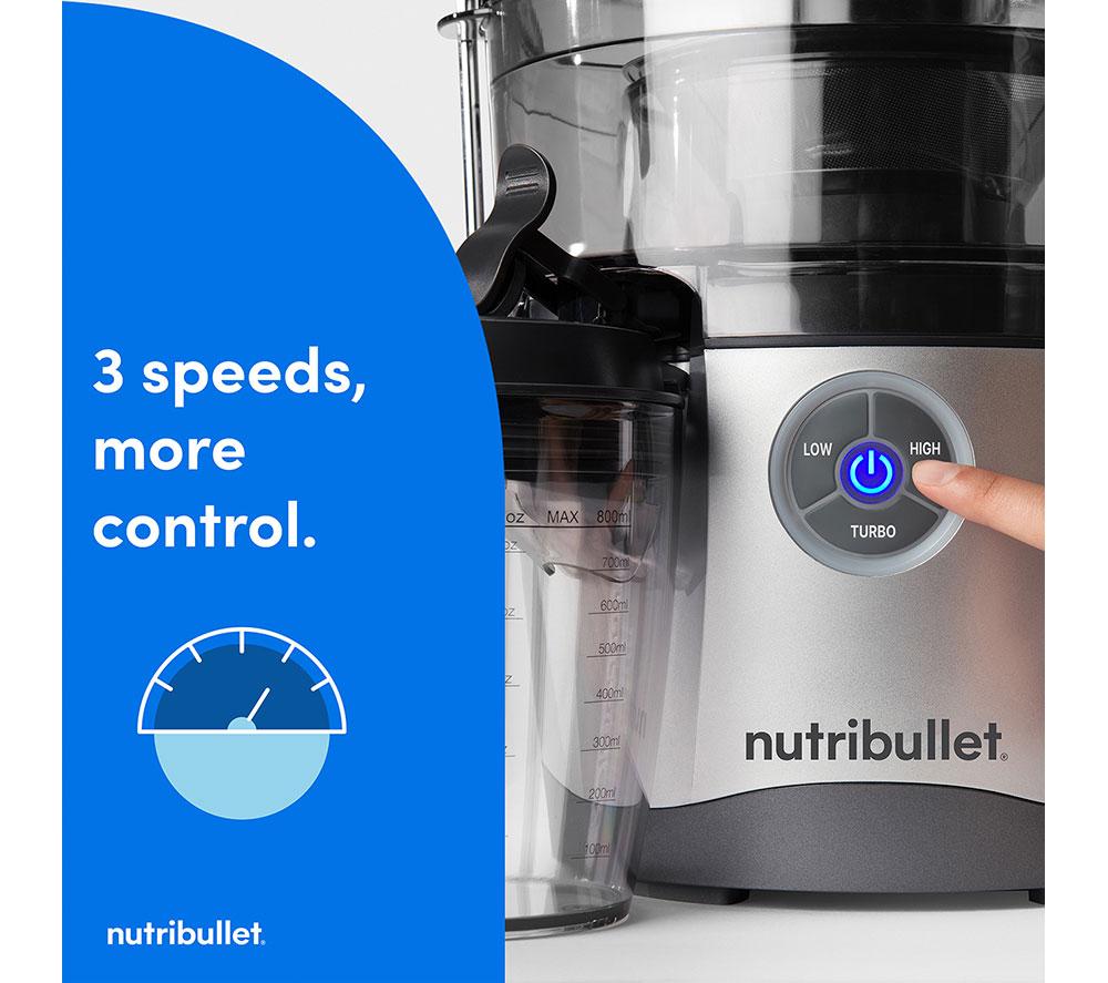 NUTRIBULLET 1000 W Juicer Pro - Black & Silver image number 5 of 15