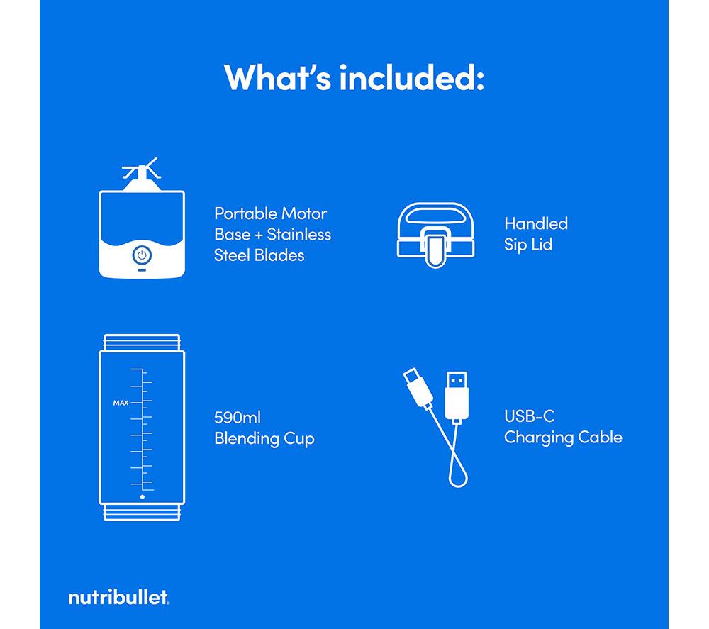 NUTRIBULLET Portable Blender - Black image number 11 of 11