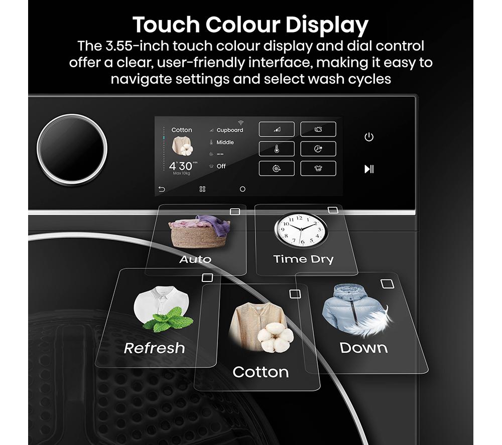HISENSE 5i Series DH5I104BBAB WiFi-enabled 10 kg Heat Pump Tumble Dryer - Black image number 8 of 25
