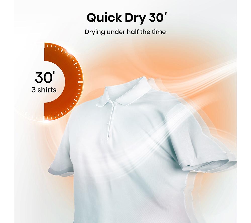 HISENSE 1Q Series DH1Q902BW2 9 kg Heat Pump Tumble Dryer - White image number 7 of 17