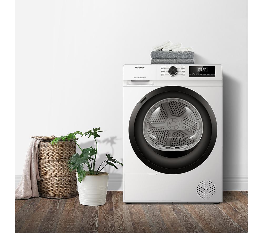HISENSE 1Q Series DH1Q902BW2 9 kg Heat Pump Tumble Dryer - White image number 16 of 17