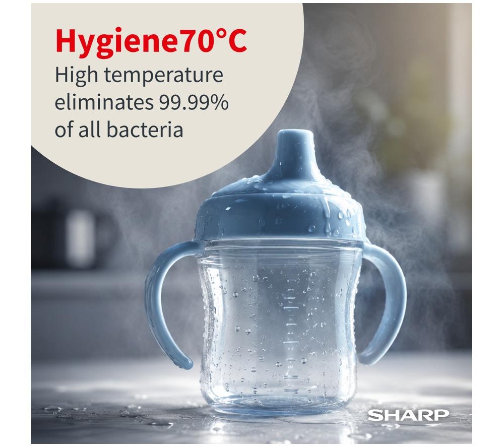 SHARP QW-S33F47E3I-EN Full-size Dishwasher - Inox image number 10 of 14