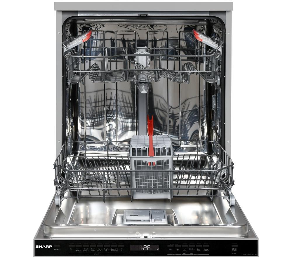 SHARP QW-S33F47E3I-EN Full-size Dishwasher - Inox image number 12 of 14