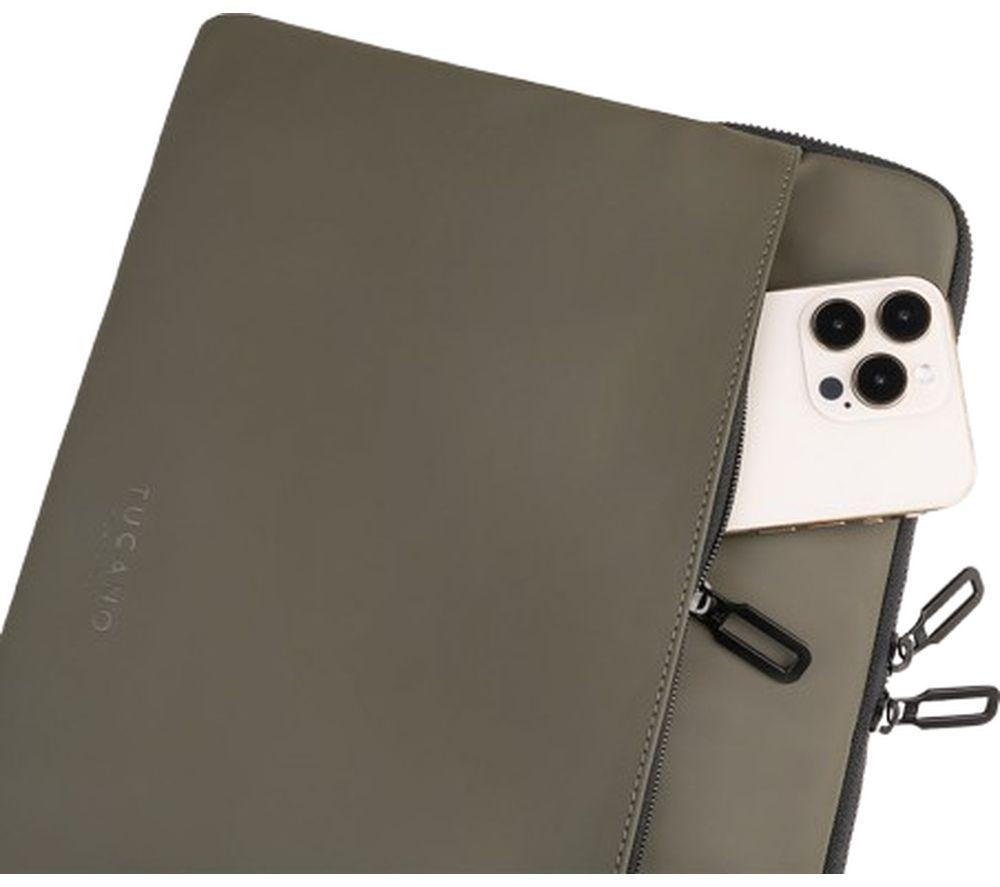 TUCANO Gommo 14" Laptop Sleeve - Military Green image number 3 of 3