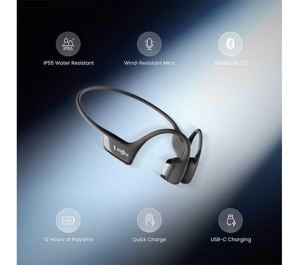 Buy SHOKZ OpenRun Pro 2 Wireless Bluetooth Headphones - Black | Currys
