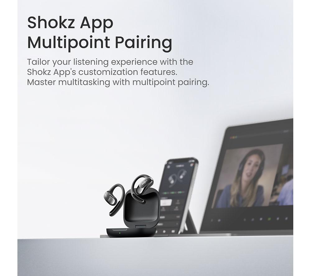 Buy SHOKZ OpenFit Air Wireless Bluetooth Earbuds - Black | Currys