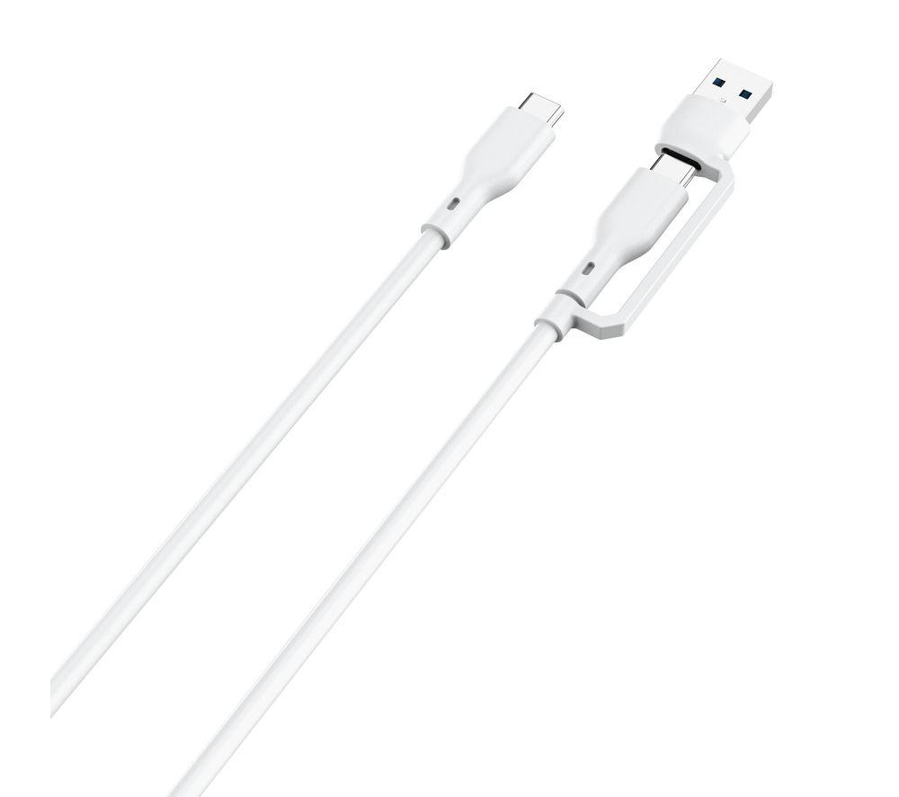 GOJI 60 W USB Type-C to USB Type-C Cable with USB-A Adapter - 2 m image number 2 of 2