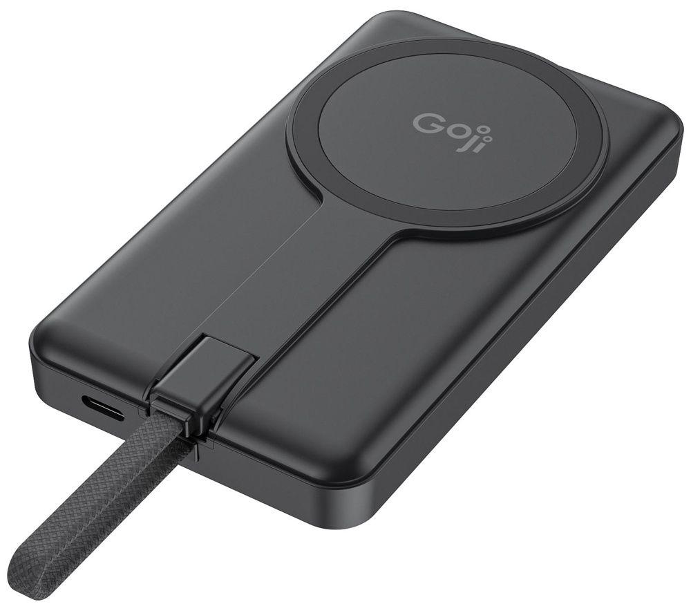 GOJI G6P10MAG26C 10000 mAH Portable Magnetic Power Bank - Black