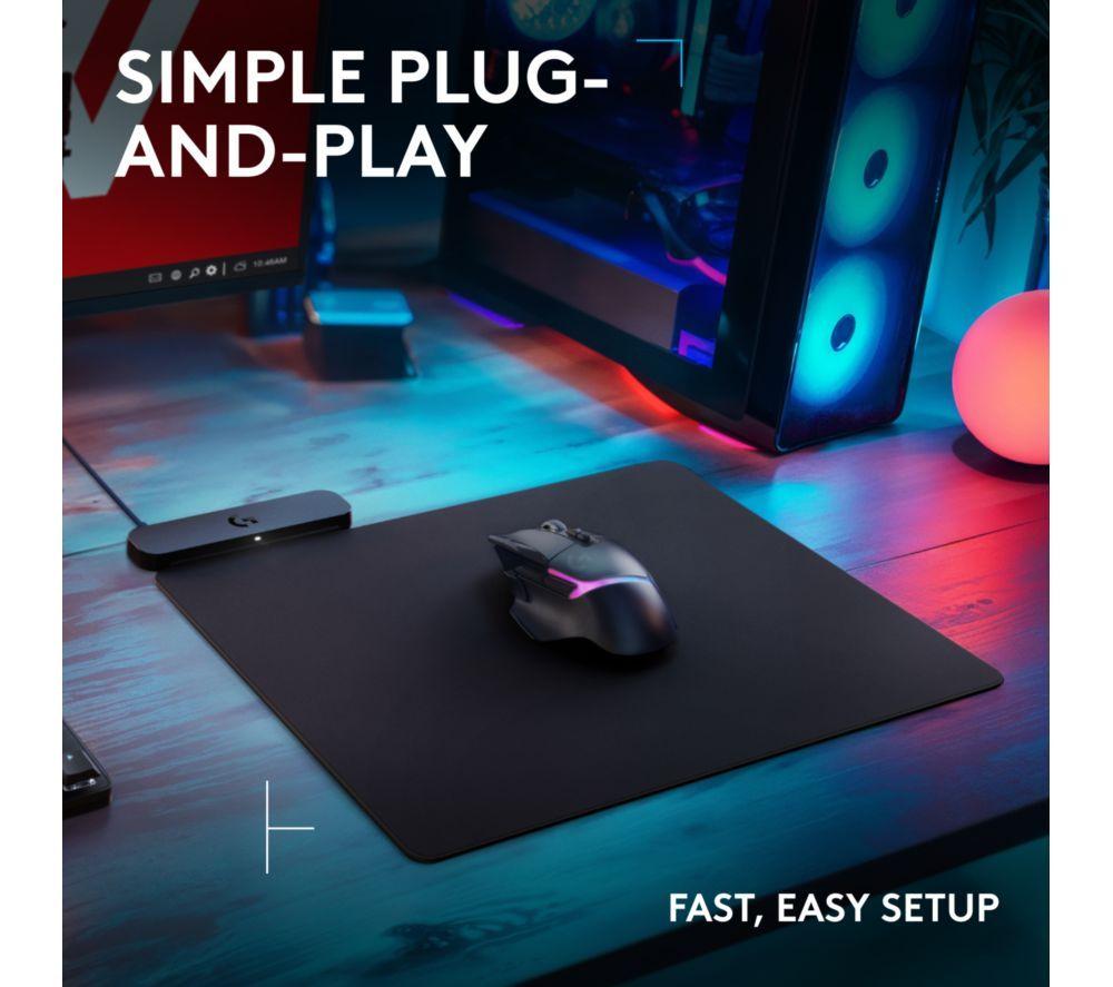 LOGITECH PowerPlay 2 Gaming Surface - Black image number 3 of 7