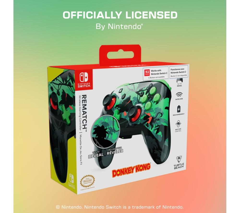 TURTLE BEACH Rematch Wireless Controller for Nintendo Switch - Donkey Kong image number 3 of 13