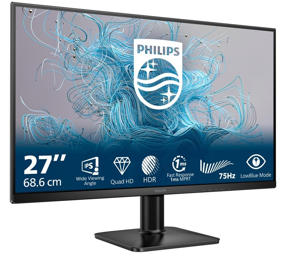PHILIPS 27E2N1500L Quad HD 27" IPS LCD Monitor - Black image number 2 of 8