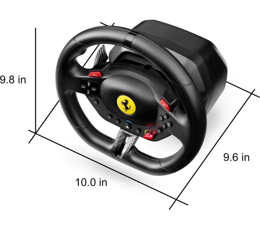 THRUSTMASTER T98-P Ferrari 296 GTB Racing Wheel & Pedals for PlayStation & PC image number 6 of 13