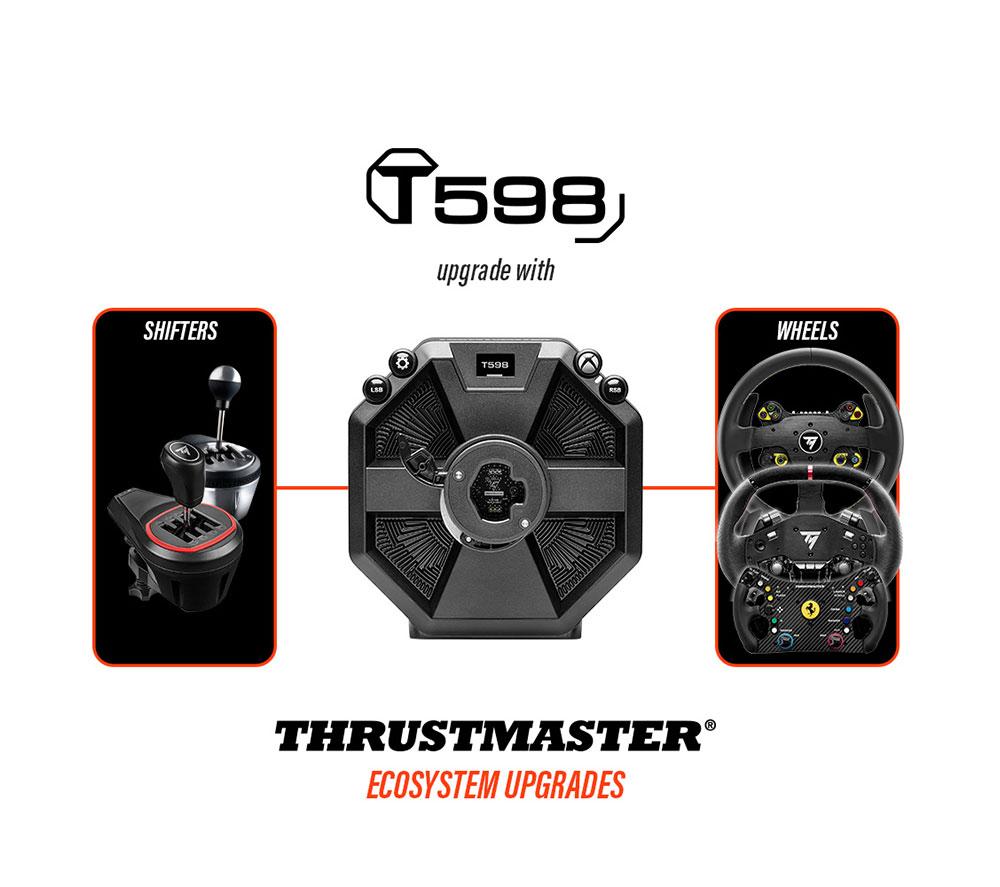 THRUSTMASTER T598-X Direct Axial Drive Force Feedback Racing Wheel and Pedals for Xbox & PC - Black image number 8 of 15