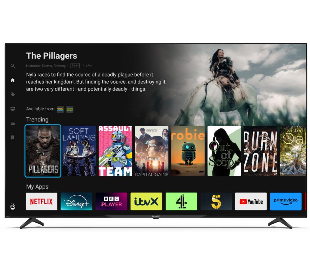 SHARP 4T-C70GK4245IB 70" Smart 4K Ultra HD HDR LED TV image number 9 of 10