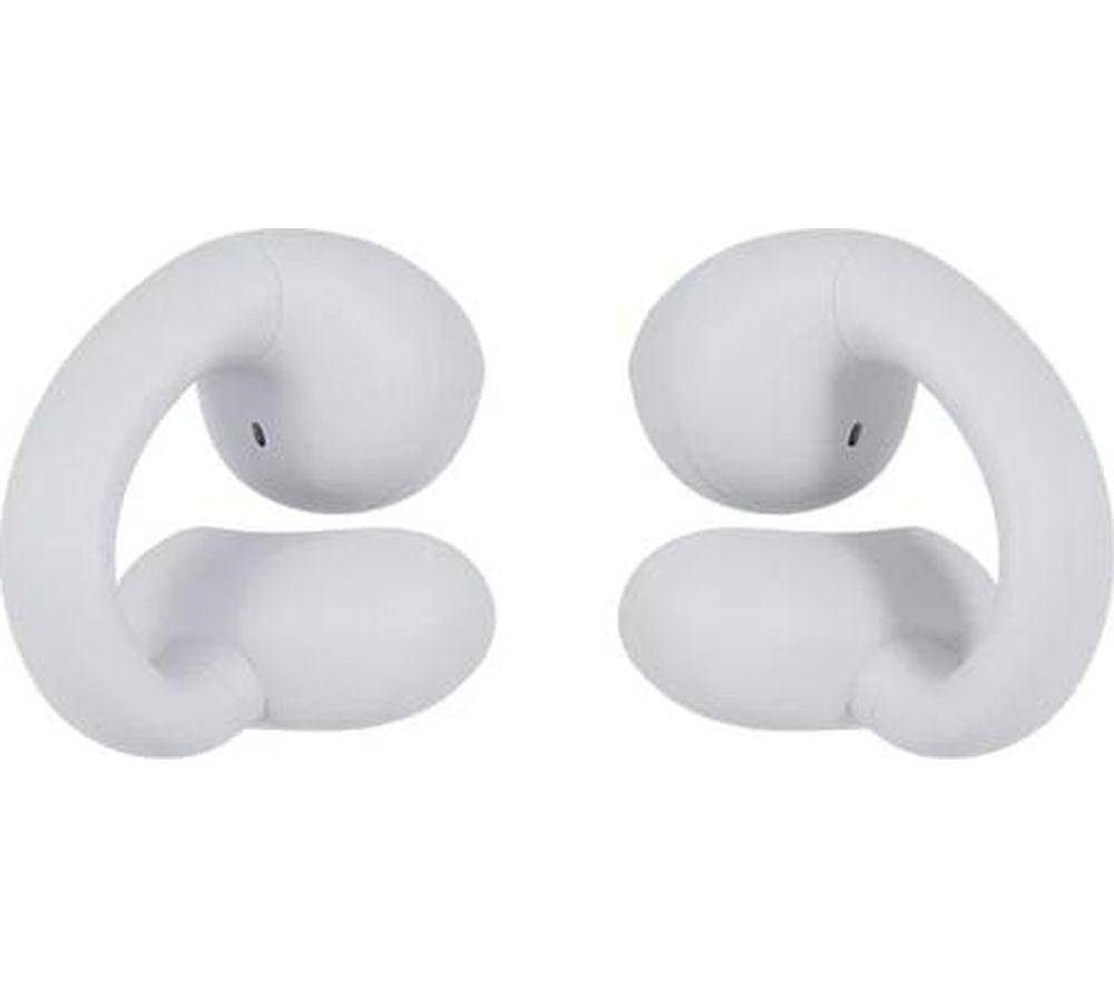 HAPPY PLUGS Clip Wireless Bluetooth Noise-Cancelling Earbuds - White image number 2 of 7