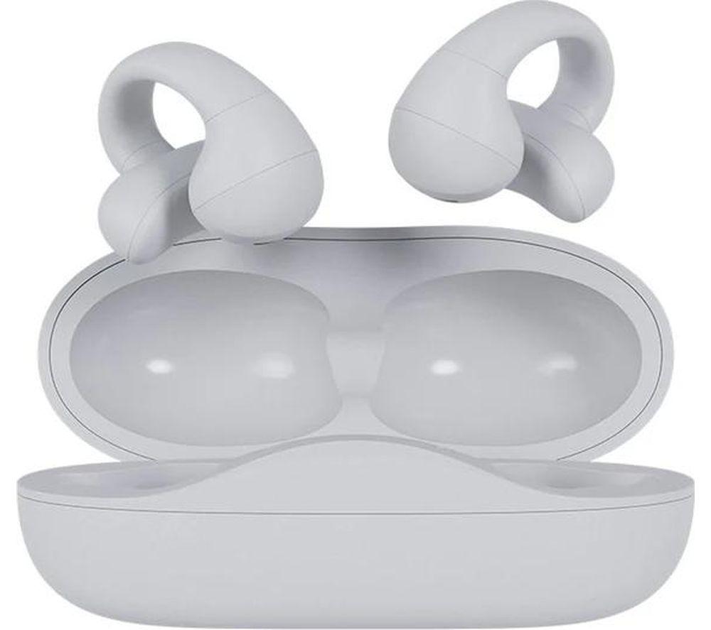 HAPPY PLUGS Clip Wireless Bluetooth Noise-Cancelling Earbuds - White image number 4 of 7