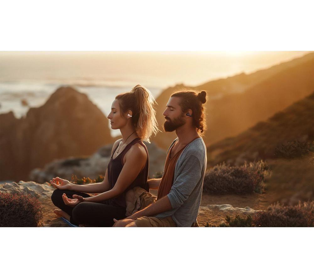 HAPPY PLUGS Clip Wireless Bluetooth Noise-Cancelling Earbuds - White image number 7 of 7