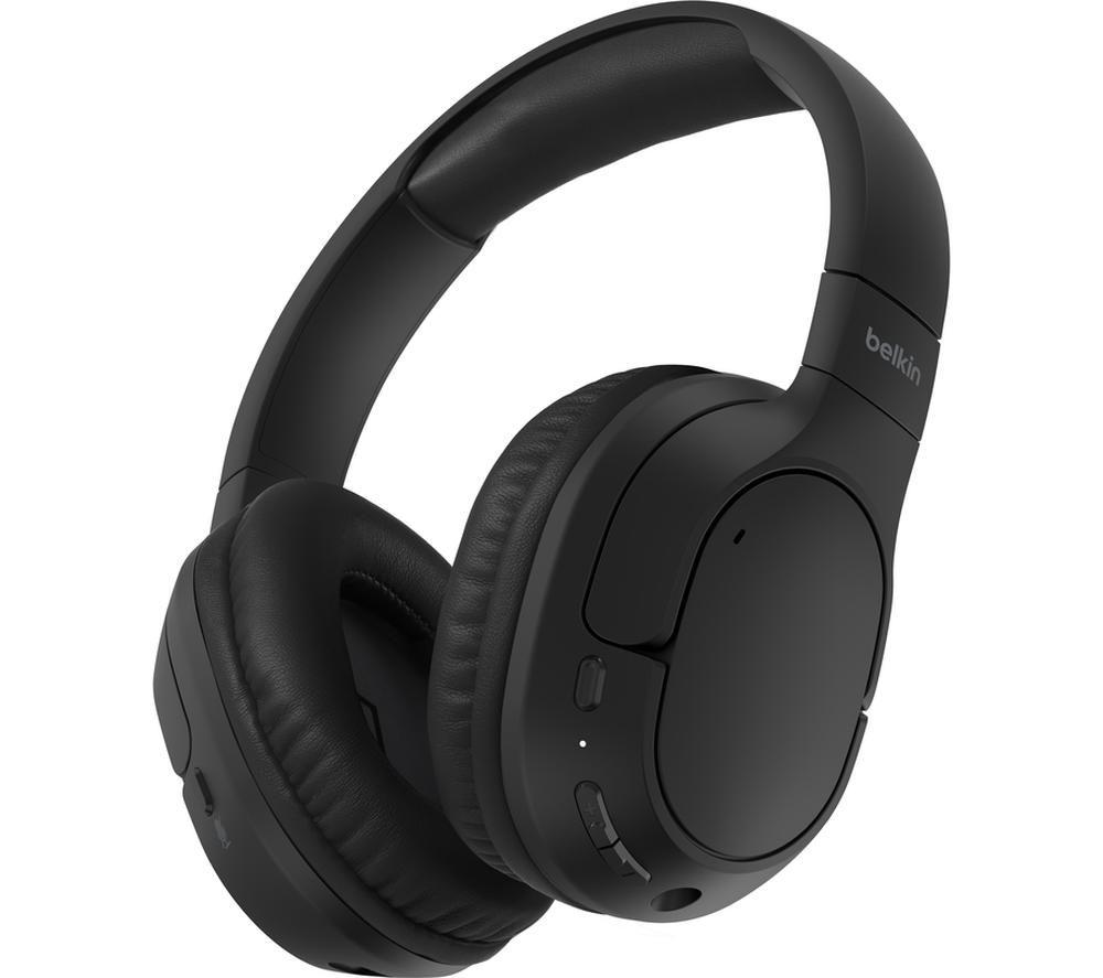 Belkin Soundform Surround Wireless Bluetooth Headphones - Black, Black