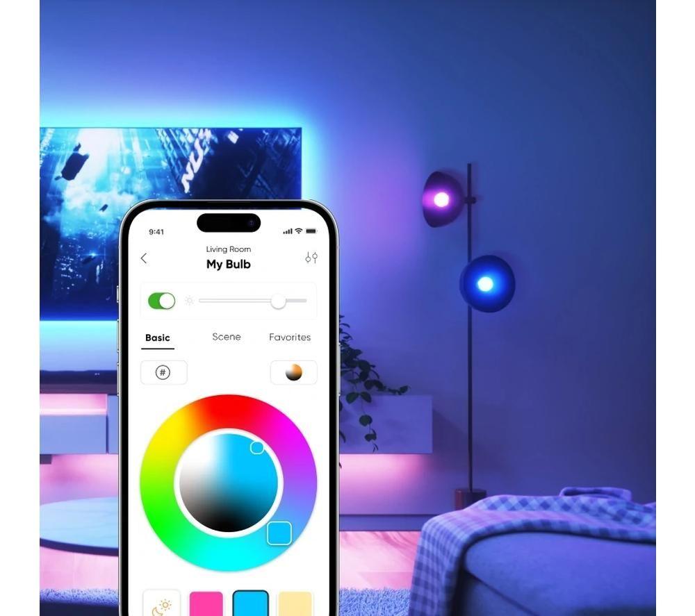 NANOLEAF Essentials Matter Smart Multicolour LED Light Bulb - E27, Pack of 2 image number 5 of 5