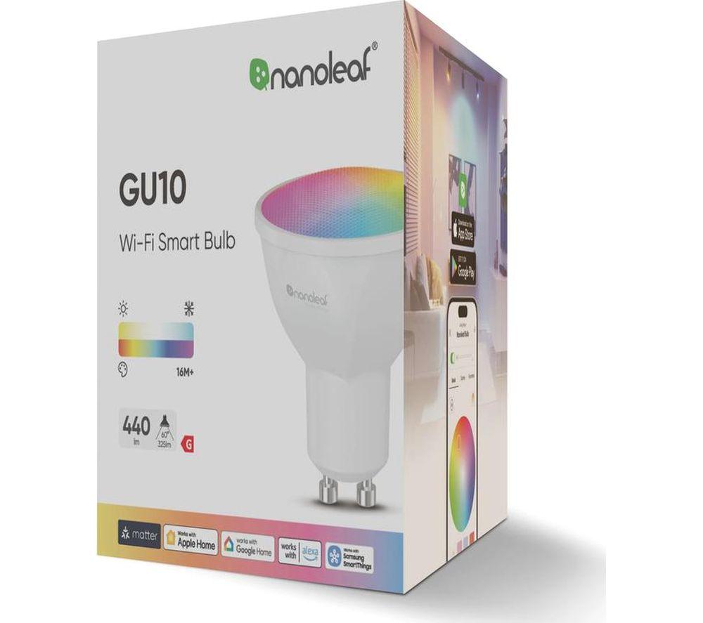 NANOLEAF Essentials Matter Smart Multicolour LED Spot Light Bulb - GU10 image number 2 of 3