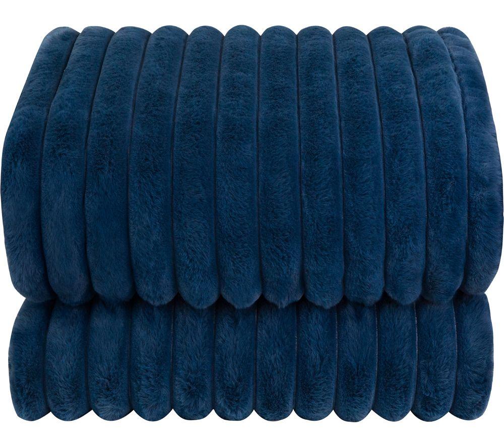 RUSSELL HOBBS Heated Throw Electric Blanket - Navy Blue, Single image number 6 of 6