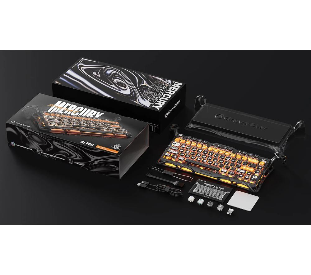 GRAVASTAR Mercury K1 Pro Wireless Mechanical Gaming Keyboard - Cyberflare image number 9 of 9