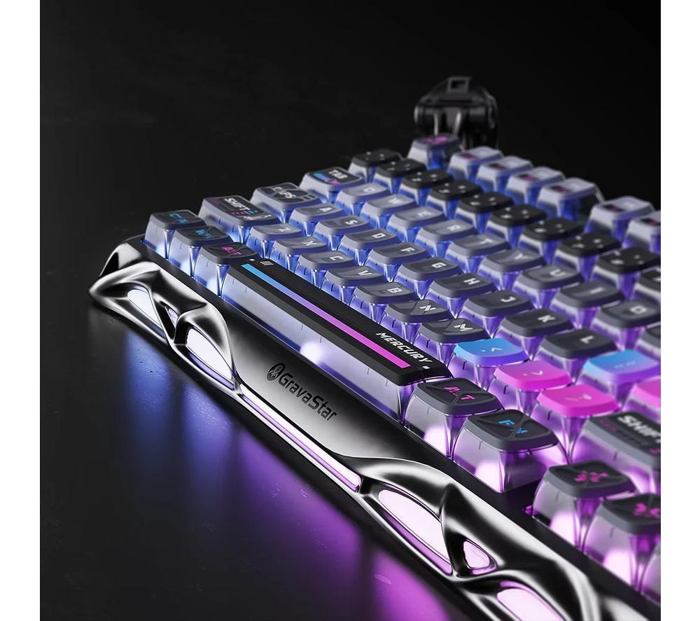 GRAVASTAR Mercury K1 Pro Wireless Mechanical Gaming Keyboard - Cyberpunk image number 2 of 9