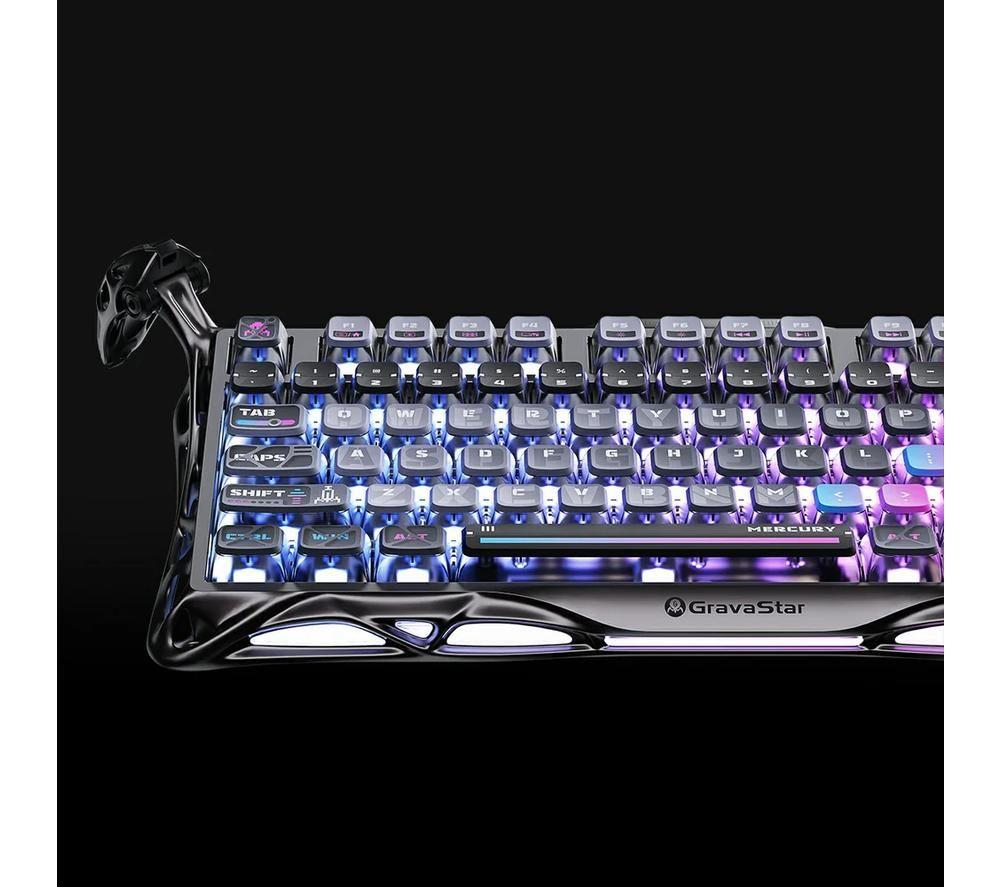 GRAVASTAR Mercury K1 Pro Wireless Mechanical Gaming Keyboard - Cyberpunk image number 3 of 9