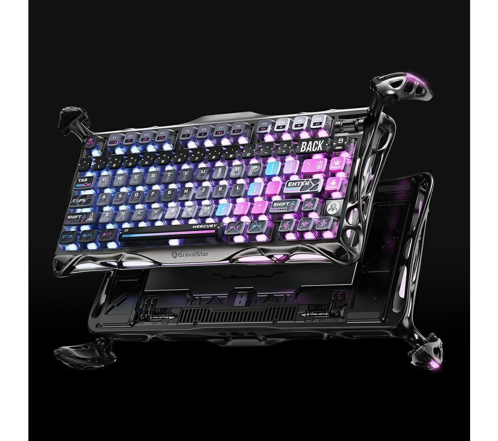 GRAVASTAR Mercury K1 Pro Wireless Mechanical Gaming Keyboard - Cyberpunk image number 6 of 9
