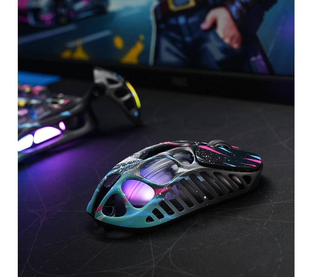 GRAVASTAR Mercury X Pro RGB Optical Gaming Mouse - Neon Graffiti image number 2 of 11