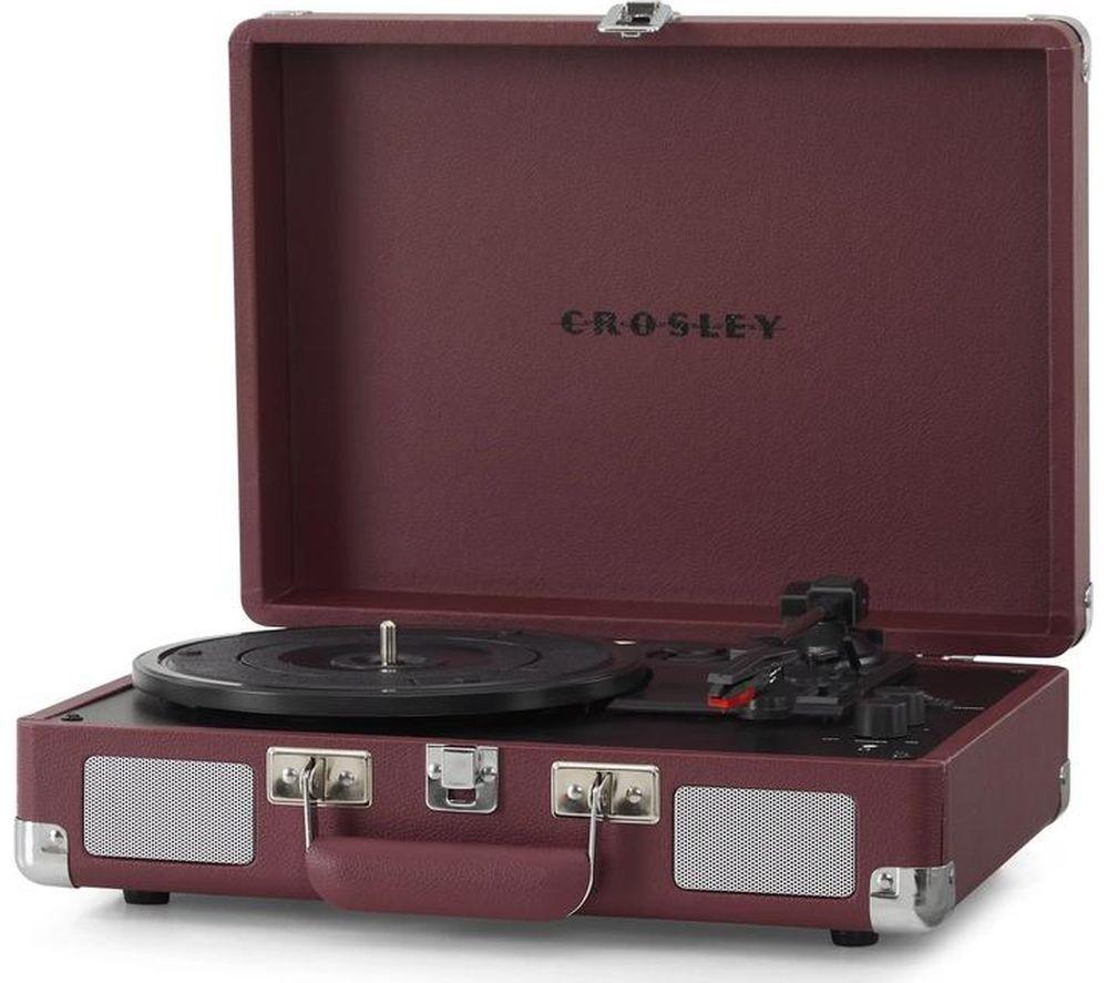 CROSLEY Cruiser Plus Belt Drive Bluetooth Turntable - Burgundy image number 4 of 6