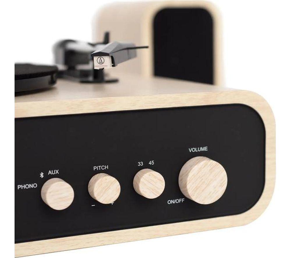 CROSLEY Mercury Belt Drive Bluetooth Turntable & Speakers - Natural image number 5 of 7