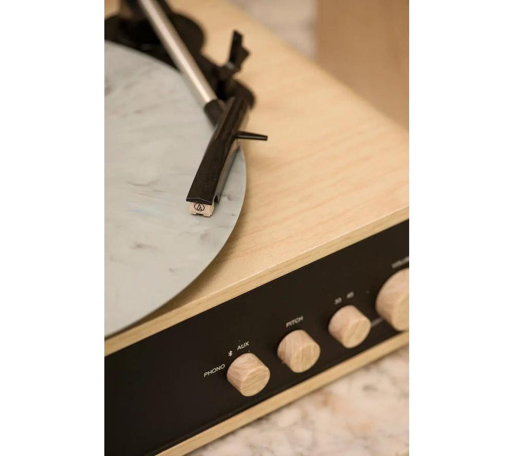 CROSLEY Mercury Belt Drive Bluetooth Turntable & Speakers - Natural image number 6 of 7