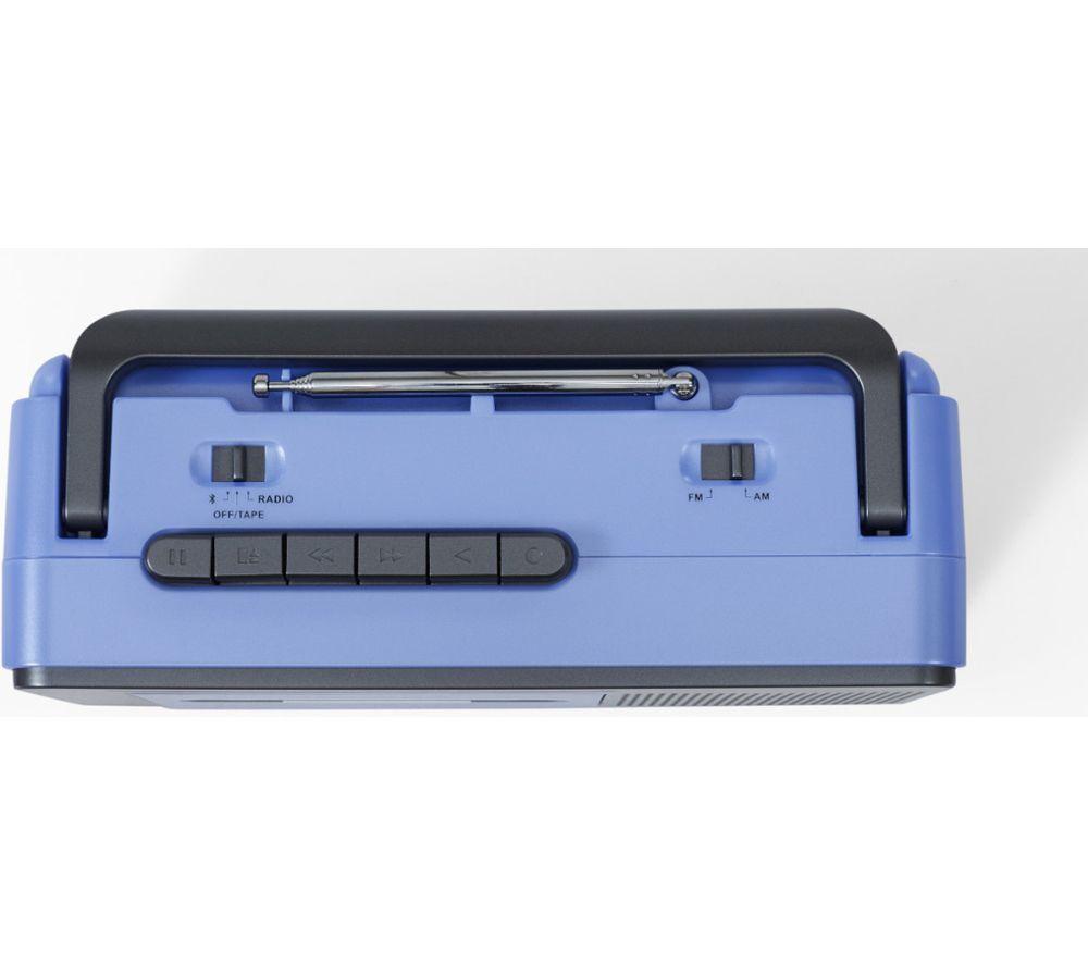 CROSLEY CT102A-BG4 Bluetooth Cassette Player & Recorder - Blue & Grey image number 3 of 3