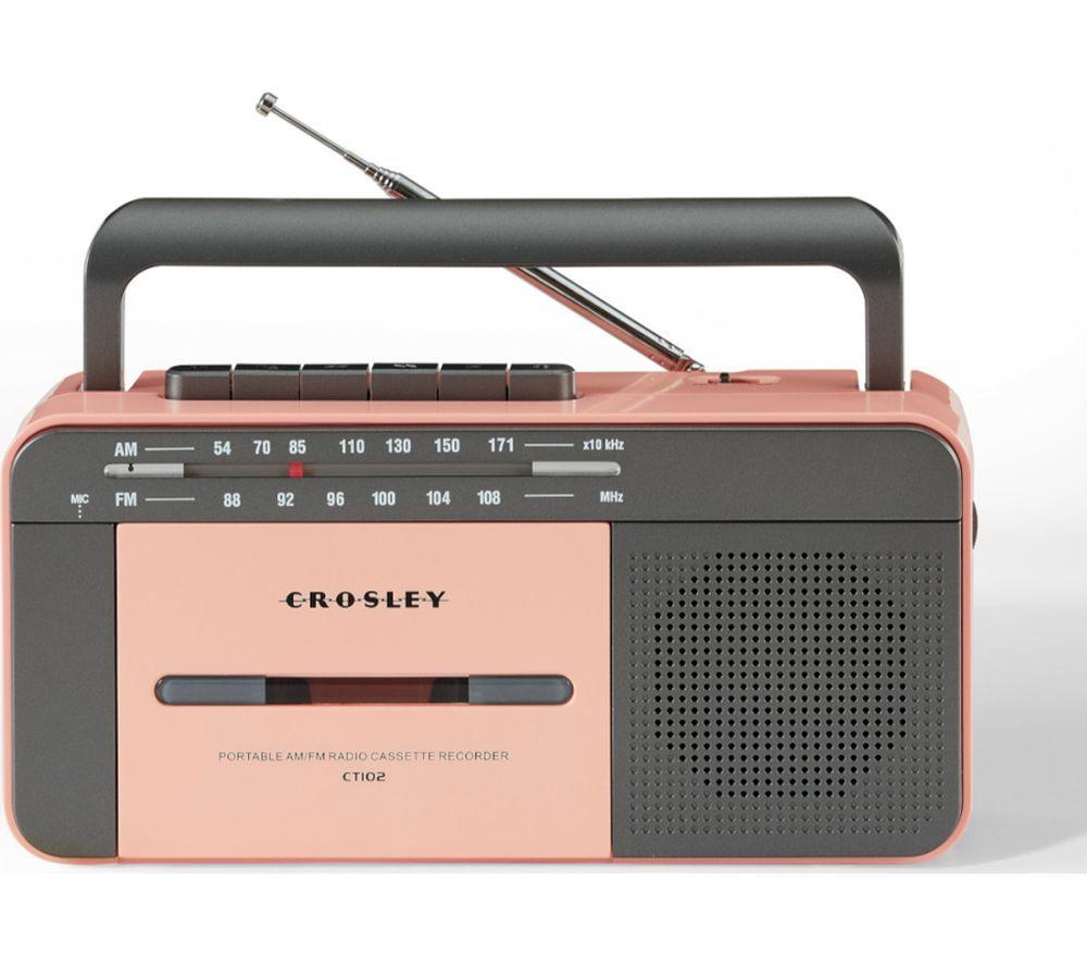 Crosley CT102A-RG4 Bluetooth Cassette Player & Recorder - Rose Gold, Gold