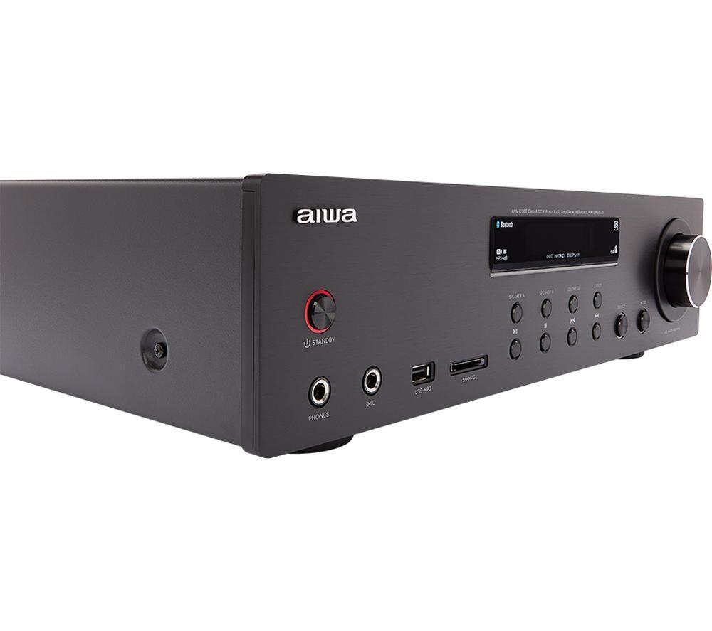 AIWA AMU-120BT Bluetooth Mini Hi-Fi System - Black image number 5 of 8