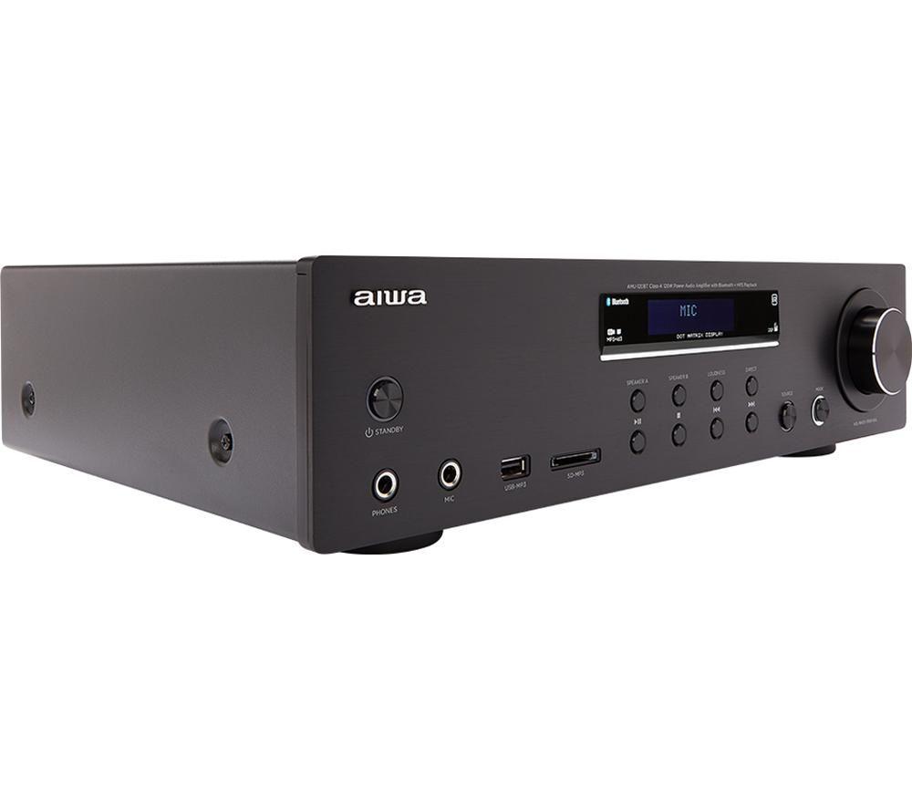 AIWA AMU-120BT Bluetooth Mini Hi-Fi System - Black image number 6 of 8