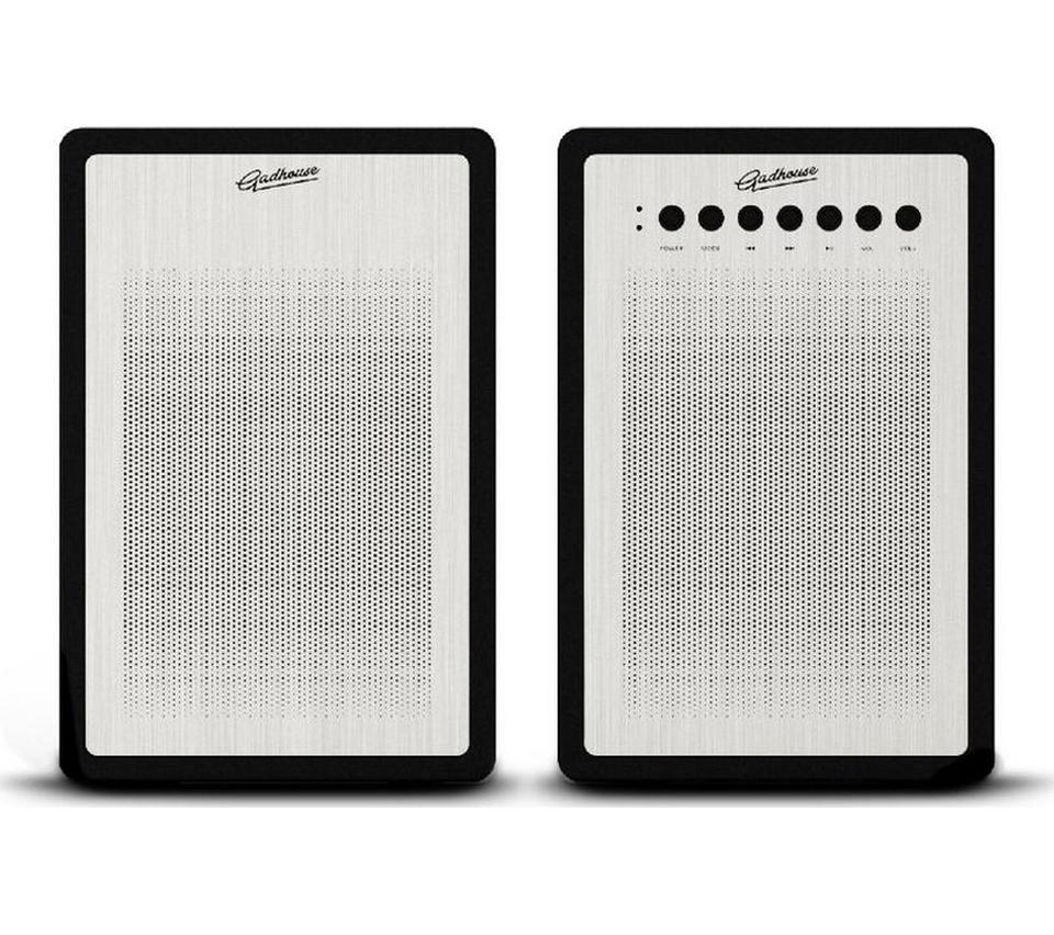 GADHOUSE Miles Bluetooth Bookshelf Speakers - Black Piano