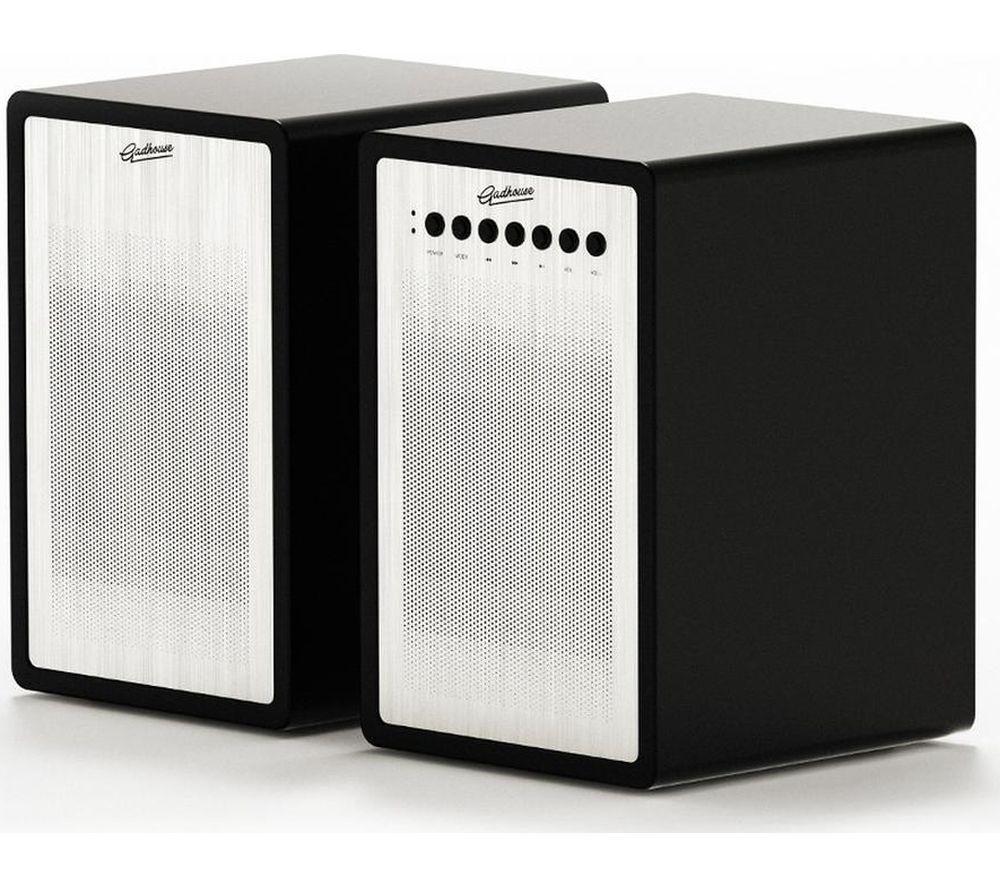 GADHOUSE Miles Bluetooth Bookshelf Speakers - Black Piano image number 2 of 11